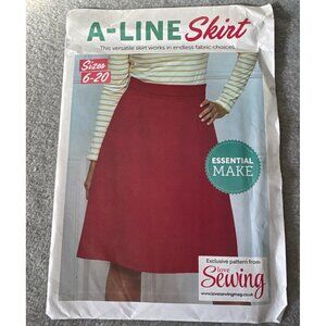 A-Line Skirt Sewing Pattern Size 6 8 10 12 14 16 18 20 Uncut Sewing Magazine 201